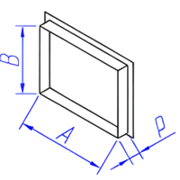 Заглушка прямоугольного сечения