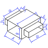 Крестовина прямоугольного сечения