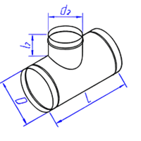 Тройник круглого сечения