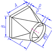Переход с прямоугольного на круглое