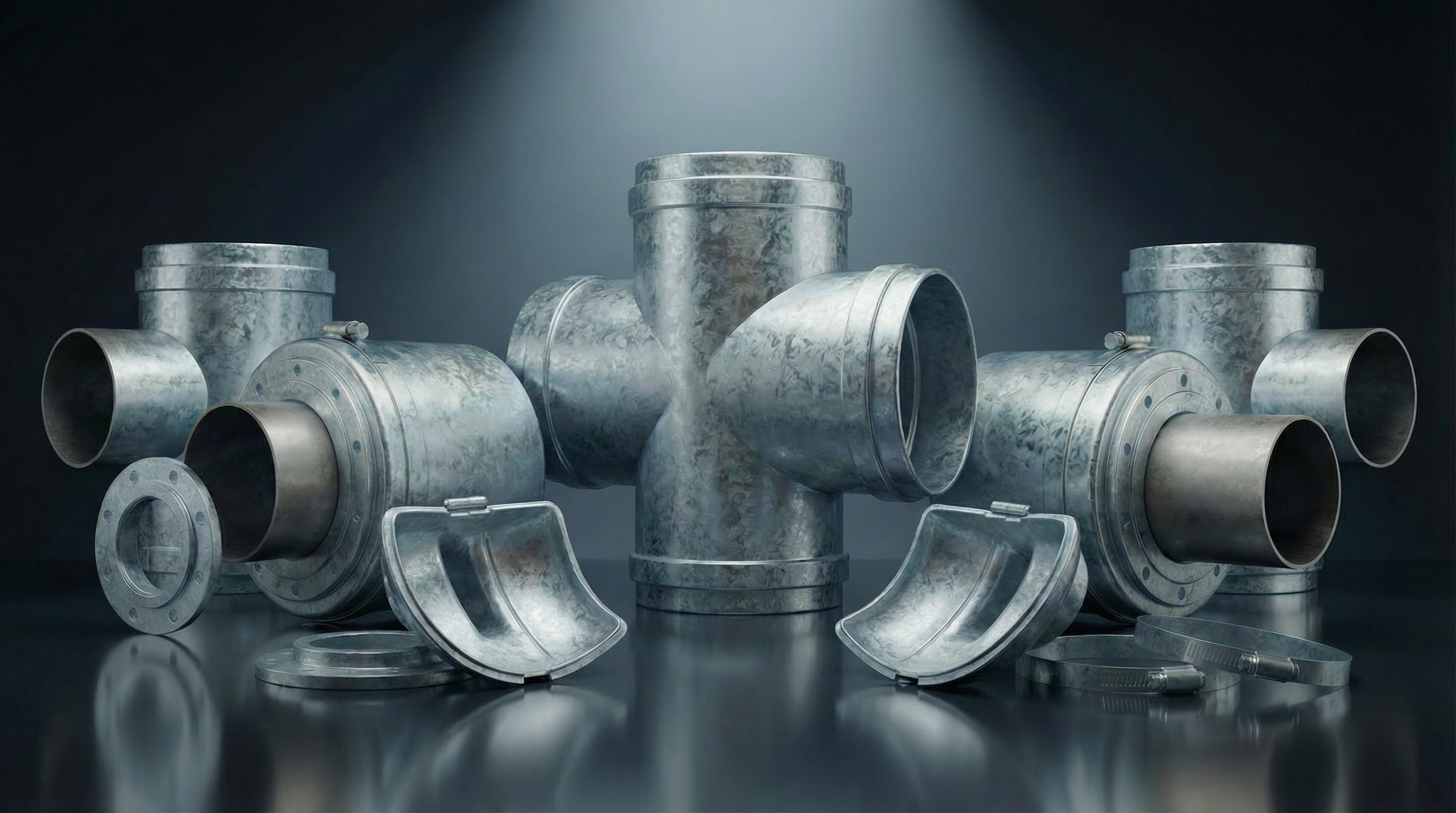 Кожухи защитные металлические тройники для труб