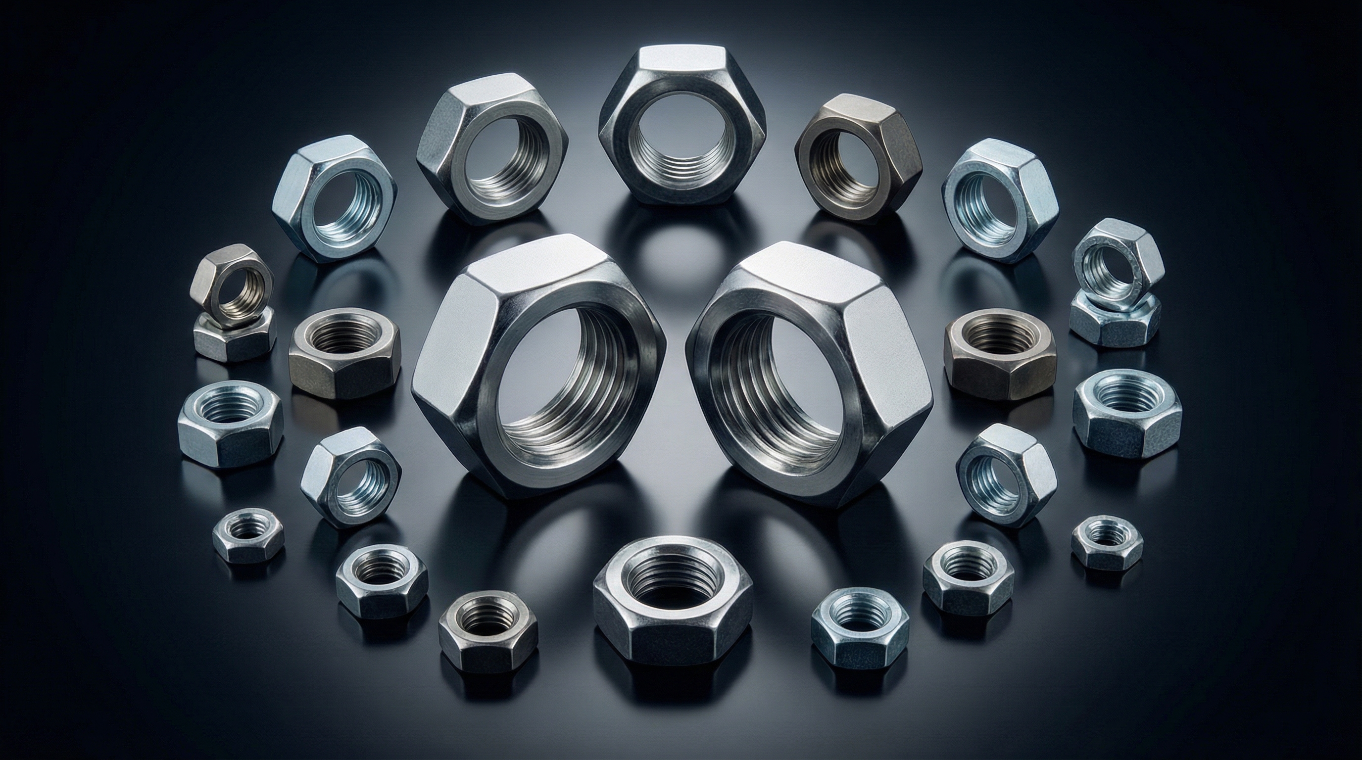 Гайки шестигранные стальные