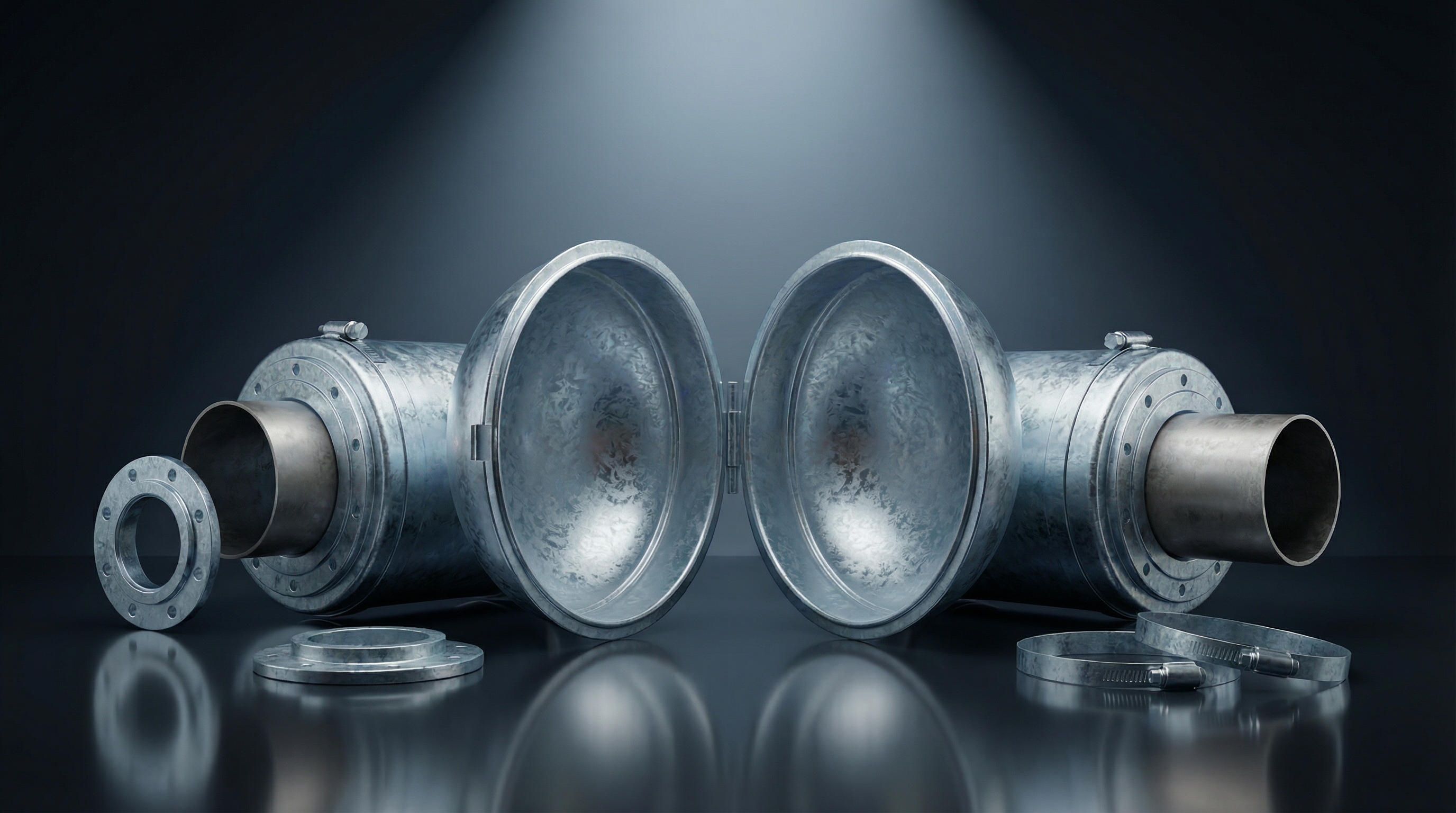 Кожухи из оцинкованной стали для труб